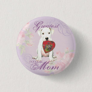 Badge Rond 2,50 Cm Dogo Heart Maman
