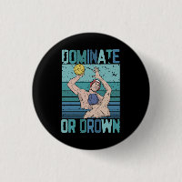 Dominez Ou Bas Retro Water Polo Player Vintage S