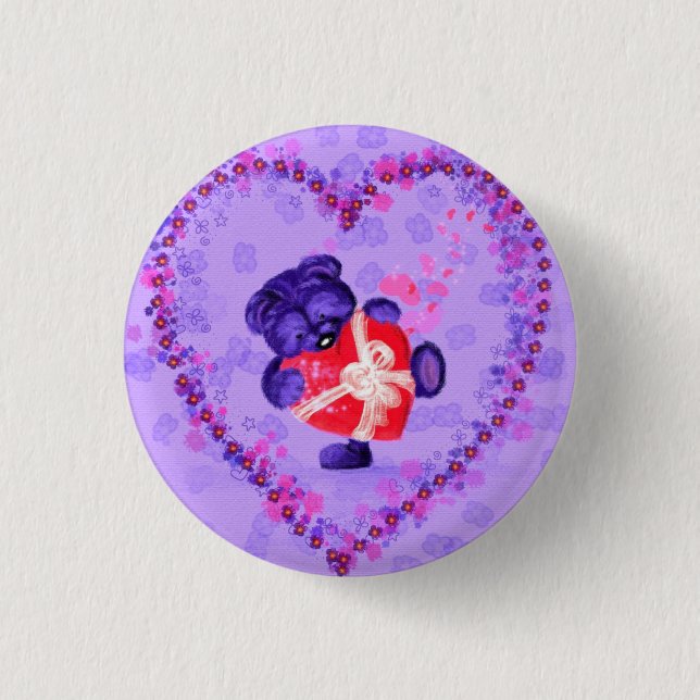 Badge Rond 2,50 Cm Don D'Amour - Pour Vous (Devant)