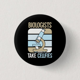 Badge Rond 2,50 Cm Don de scientifique   Les biologistes prennent des