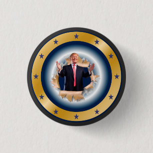Badge Rond 2,50 Cm Donald J. Trump ~ Breaking Through ~ 11/3/2020 ~