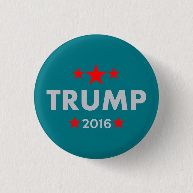 Badge Rond 2,50 Cm Donald Trump 2016 (Devant)