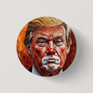 Badge Rond 2,50 Cm donald trump clown 