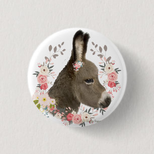 Badge Rond 2,50 Cm Donkey