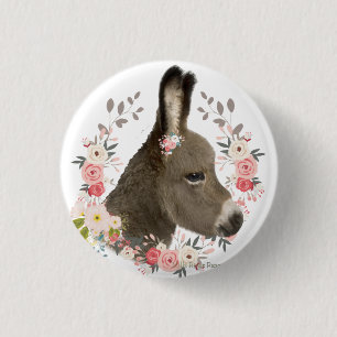 Badge Rond 2,50 Cm Donkey du pays