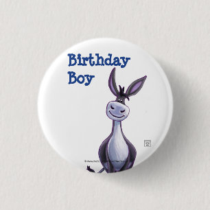 Badge Rond 2,50 Cm Donkey Party Centre