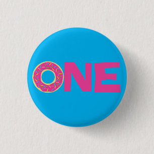 Badge Rond 2,50 Cm Donut Kid's Birthday Party mite