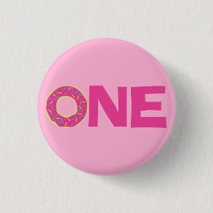 Badge Rond 2,50 Cm Donut Kid's Birthday Party mite