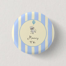 Douce Fête de Naissance Zèbre et Ballon Bleu Aquar
