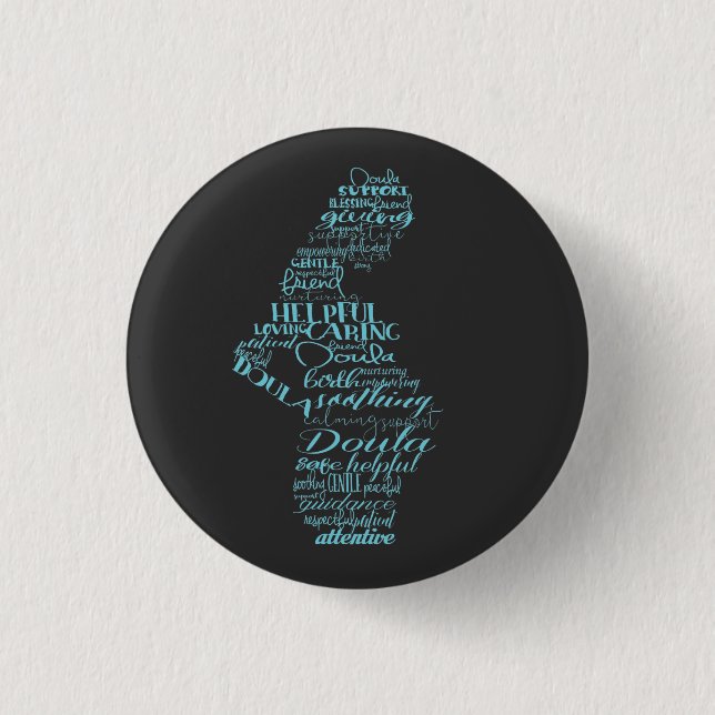 Badge Rond 2,50 Cm Doula Button (Devant)