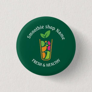 Badge Rond 2,50 Cm Doux Smoothies De Fruits Tropicaux Épicerie De Cui