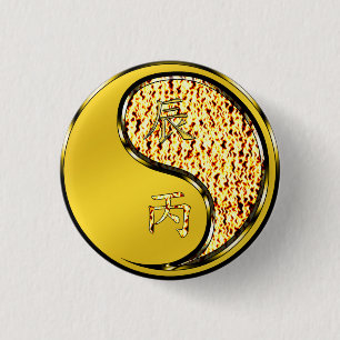 Badge Rond 2,50 Cm Dragon de feu