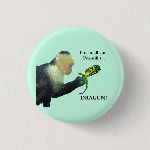Badge Rond 2,50 Cm Dragon et singe