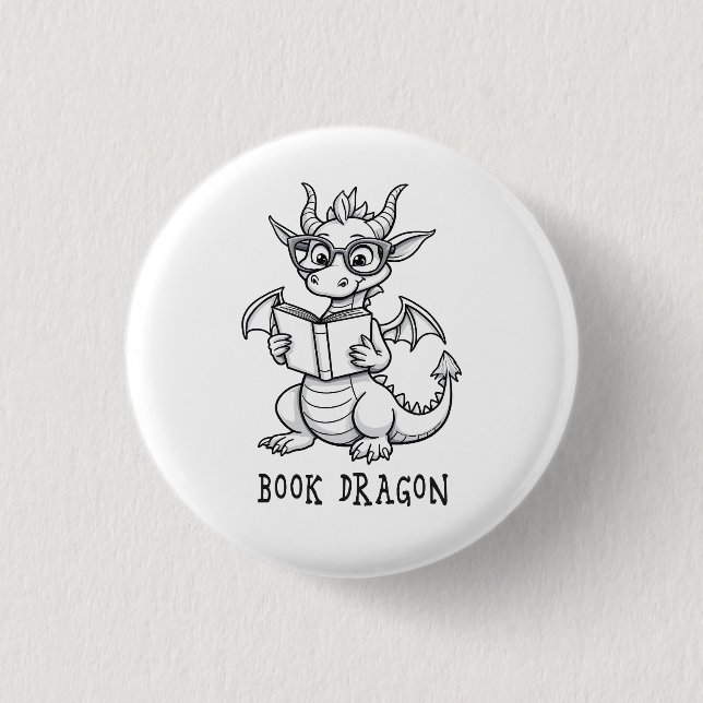Badge Rond 2,50 Cm Dragon livre (Devant)