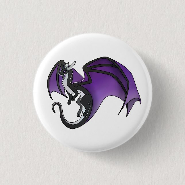 Badge Rond 2,50 Cm Dragon simple de fierté sexuelle (Devant)
