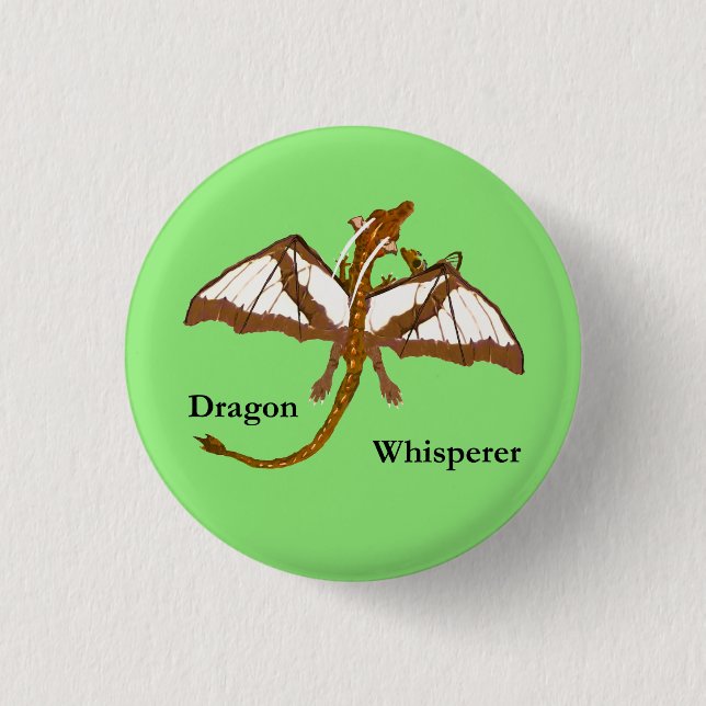 Badge Rond 2,50 Cm Dragons de maman et d'enfant (Devant)