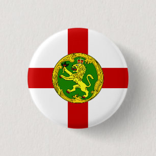 Badge Rond 2,50 Cm Drapeau alderney patriotique