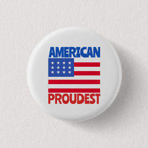 Badge Rond 2,50 Cm Drapeau américain