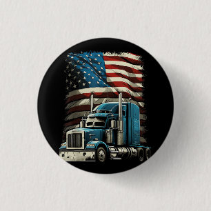Badge Rond 2,50 Cm Drapeau américain de camionnette pour voiture patr