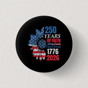 Badge Rond 2,50 Cm Drapeau américain du 4 juillet vintage 250 ans 177