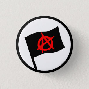 Badge Rond 2,50 Cm Drapeau anarchiste