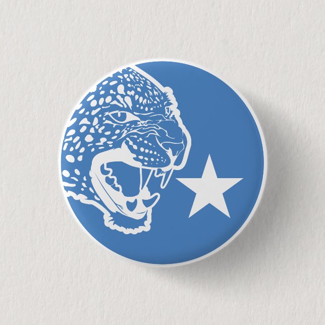 Badge Rond 2,50 Cm Drapeau animal national somalien léopard (Devant)