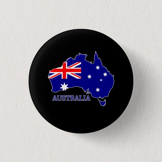 Badge Rond 2,50 Cm Drapeau Australie (Devant)
