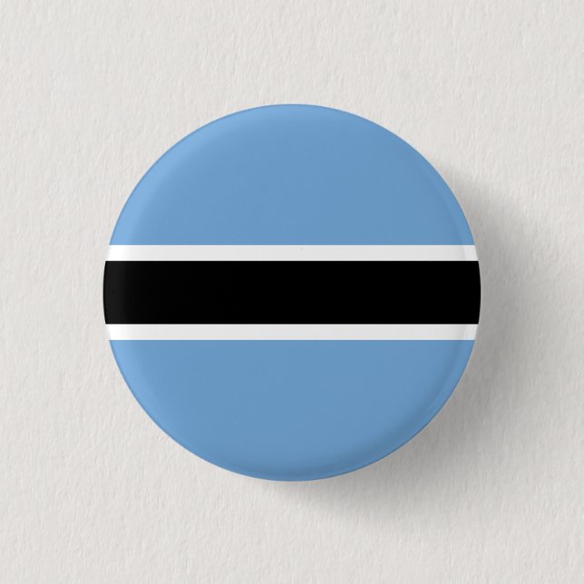 Badge Rond 2,50 Cm Drapeau batswana, Drapeau du Botswana (Devant)