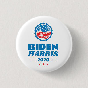 Badge Rond 2,50 Cm Drapeau Biden Harris 2020