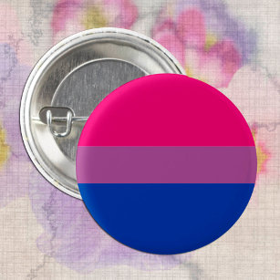 Badge Rond 2,50 Cm Drapeau bisexuel et communauté de fierté / drapeau