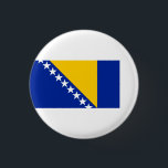 Badge Rond 2,50 Cm Drapeau bosniaque, Drapeau de Bosnie-Herzégovine<br><div class="desc">Drapeau bosniaque,  Drapeau de Bosnie-Herzégovine bouton/badge de World Flags United.</div>