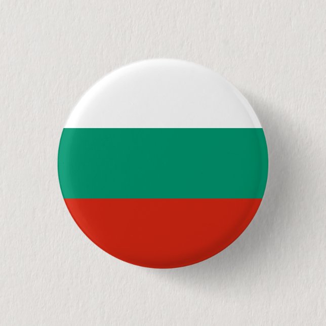 Badge Rond 2,50 Cm Drapeau Bulgare Patriotique (Devant)
