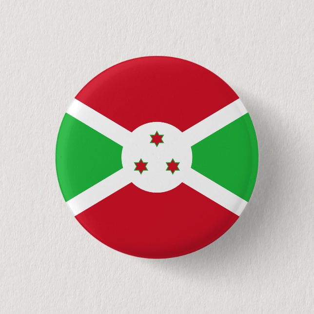 Badge Rond 2,50 Cm Drapeau burundais, Drapeau du Burundi (Devant)