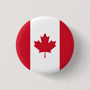 Badge Rond 2,50 Cm Drapeau Canada