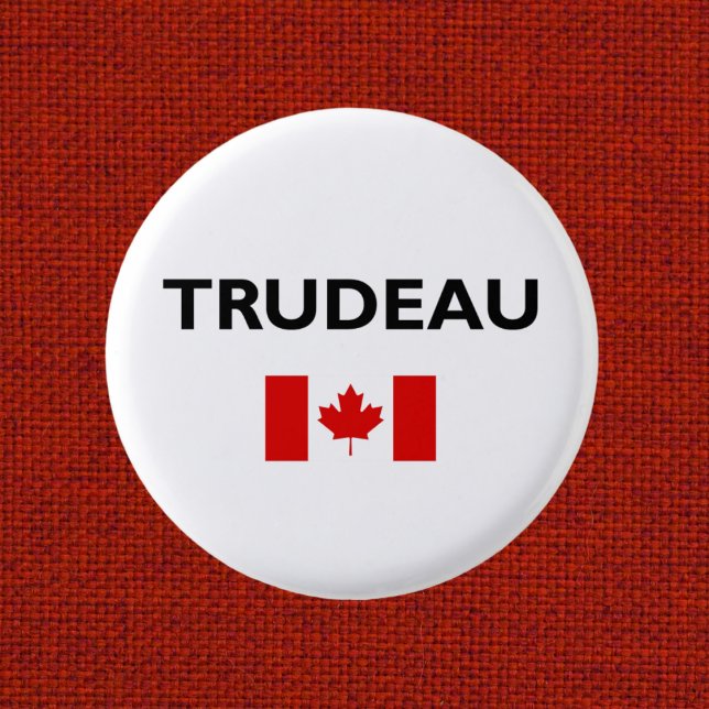 Badge Rond 2,50 Cm Drapeau canadien Justin Trudeau Canada Couleur cla (Créateur téléchargé)