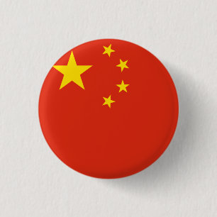 Badge Rond 2,50 Cm Drapeau chinois