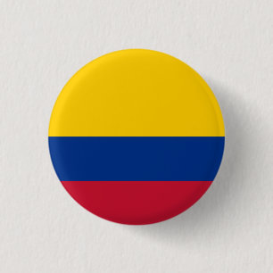 Badge Rond 2,50 Cm Drapeau Colombie