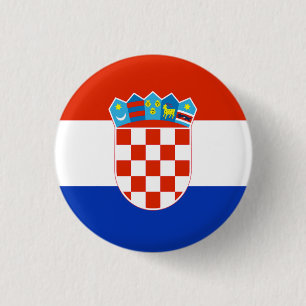 Badge Rond 2,50 Cm Drapeau Croatie