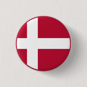 Badge Rond 2,50 Cm Drapeau danois