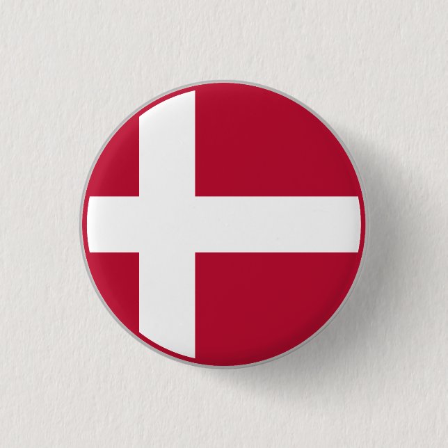 Badge Rond 2,50 Cm Drapeau danois (Devant)