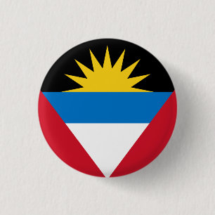 Badge Rond 2,50 Cm Drapeau d'Antigua-et-Barbuda