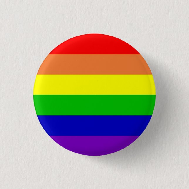Badge Rond 2,50 Cm Drapeau d'arc-en-ciel (Devant)