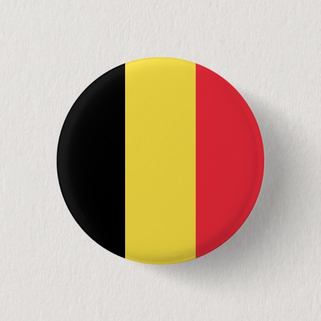 Badge Rond 2,50 Cm Drapeau de Belgique (Devant)