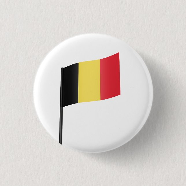 Badge Rond 2,50 Cm Drapeau de Belgique (Devant)