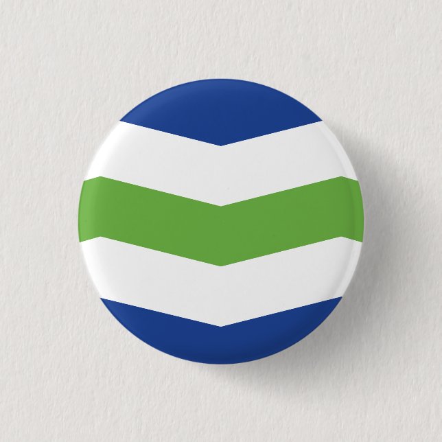 Badge Rond 2,50 Cm Drapeau de Burlington, Vermont (Devant)