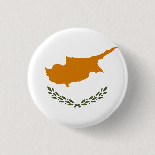 Badge Rond 2,50 Cm Drapeau de Chypre