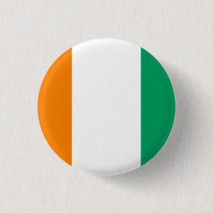 Badge Rond 2,50 Cm Drapeau de Côte d'Ivoire