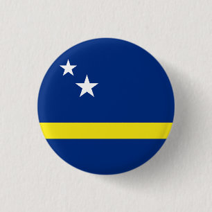 Badge Rond 2,50 Cm Drapeau de Curaçao