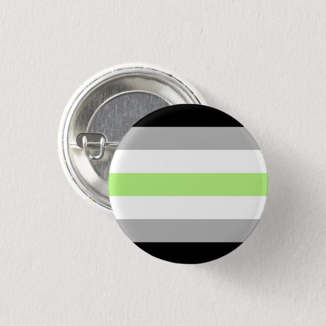 Badge Rond 2,50 Cm Drapeau de fierté agender (Devant & derrière)