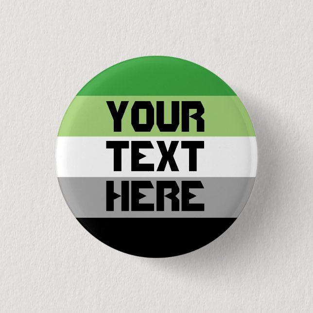 Badge Rond 2,50 Cm Drapeau de fierté aromatique (Devant)